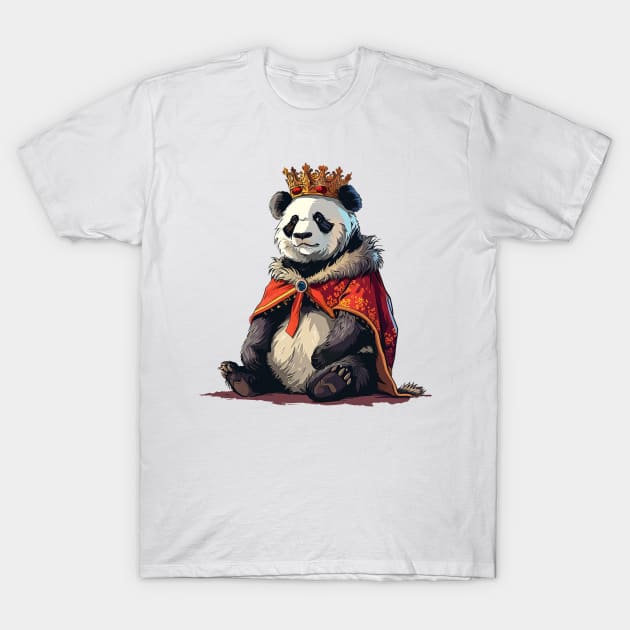 panda king T-Shirt by dorapeterx